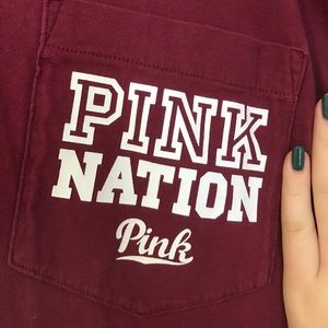 Long sleeve Pink Nation shirt